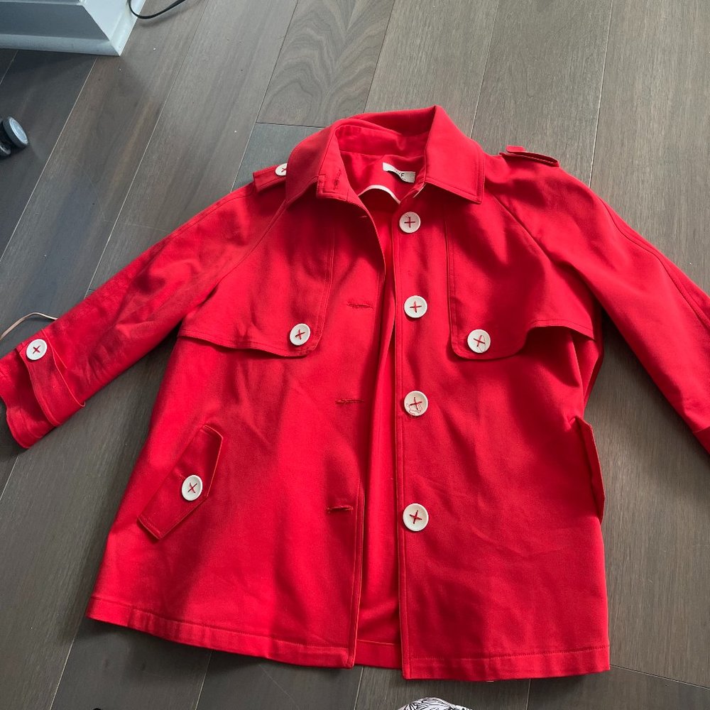 Italian Red A-line blazer One-Size